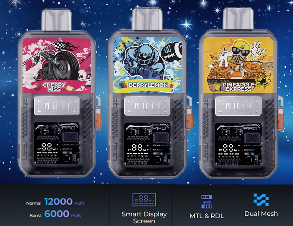 MOTI Go Pro 12000 Puffs Vape: Embracing the Enigmatic Depths of Black Pearl Icy &ndash; Ireland&rsquo;s 2025 Vape Voyage