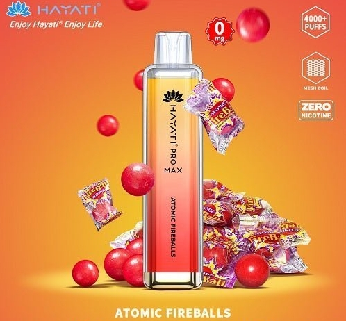 Ignite Your Vaping Journey with Hayati Pro Max 4000 Puffs Vape - Atomic Fireball
